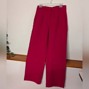 Old Navy Taylor Wide Leg Trouser Pants Aurora Red Women’s Medium